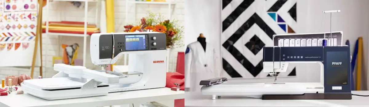 BERNINA Nähmaschine B790 und Pfaff Stickmaschine creative performance 950